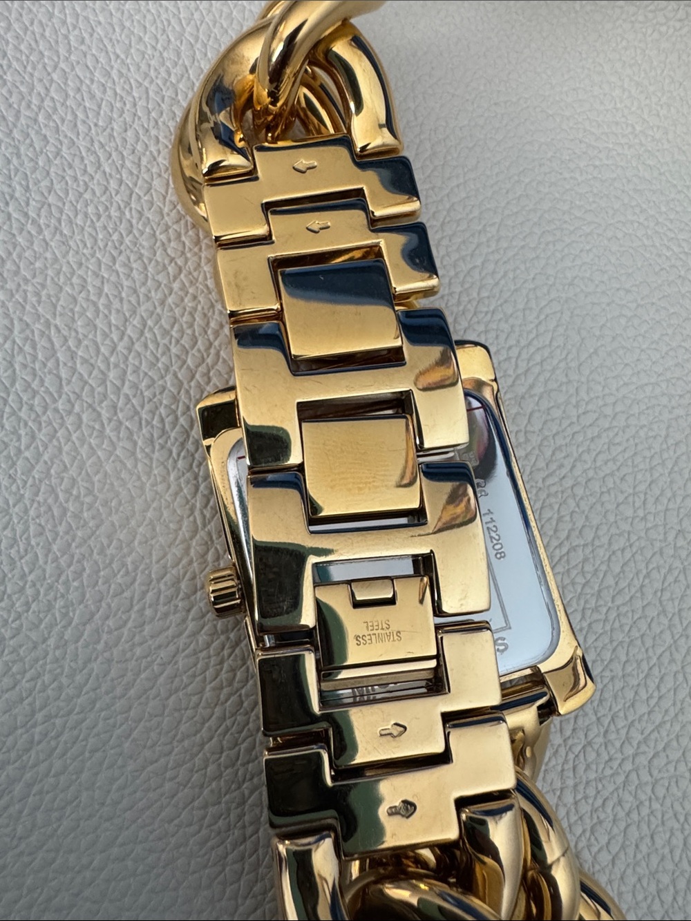 Michael Kors Gold Chain-Link Crystal Accent Women's Watch - Picture 4 of 11